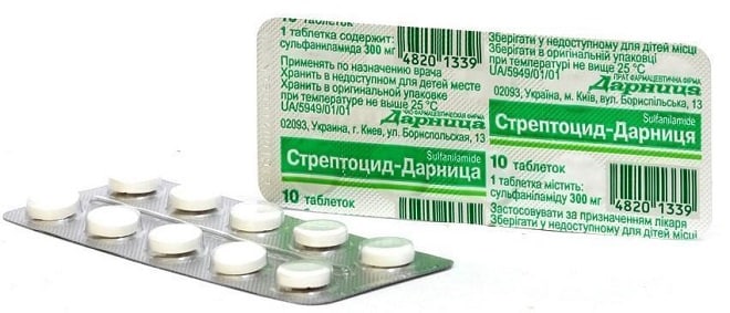 стрептоцид в таблетках