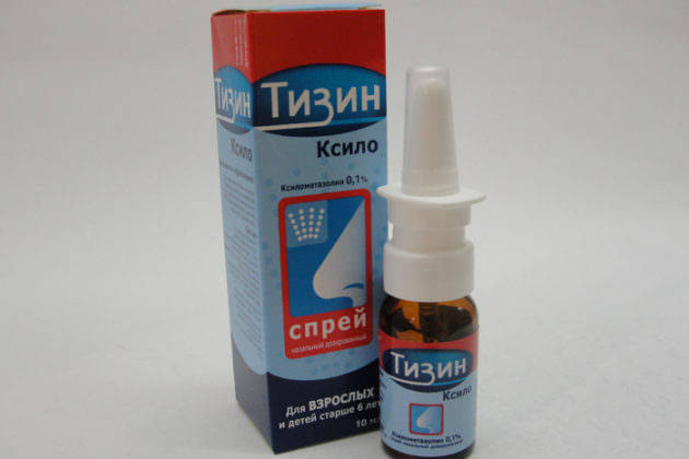 Тизин используется для лечения насморка и устранения заложенности носа